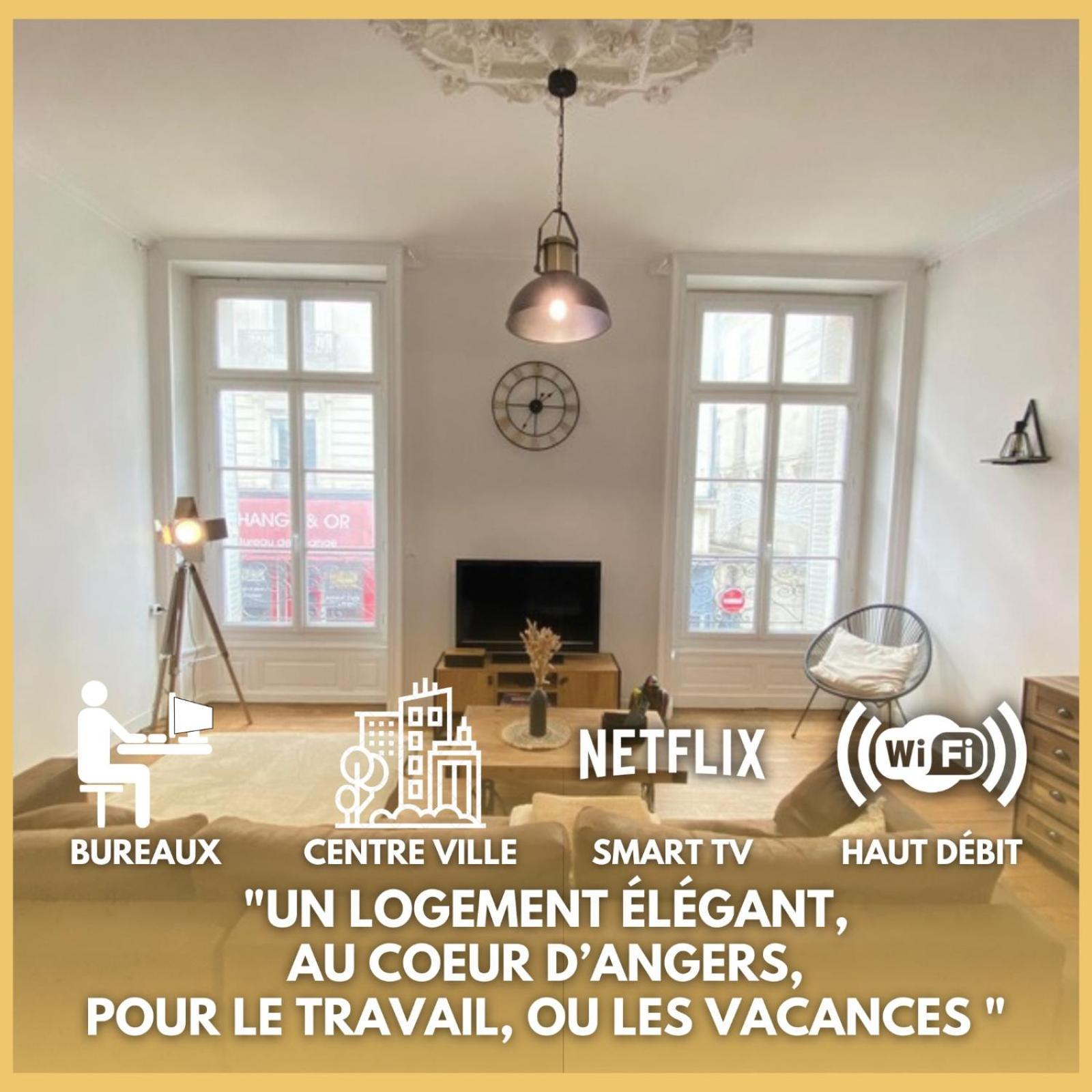 L'Appartement Privilege - 4 Chambres - Coeur D'Angers, Spacieux Et Elegant Екстериор снимка